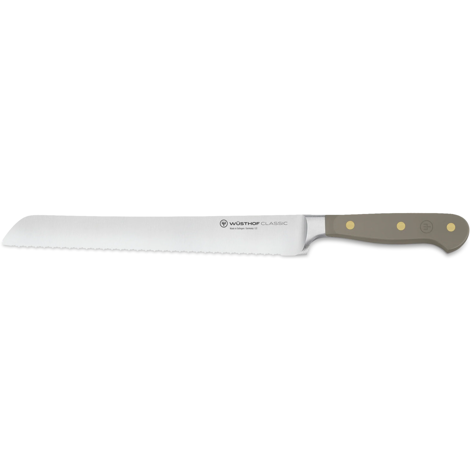 Wusthof Classic Colour Double Serrated Bread Knife 23 cm - Velvet Oyster