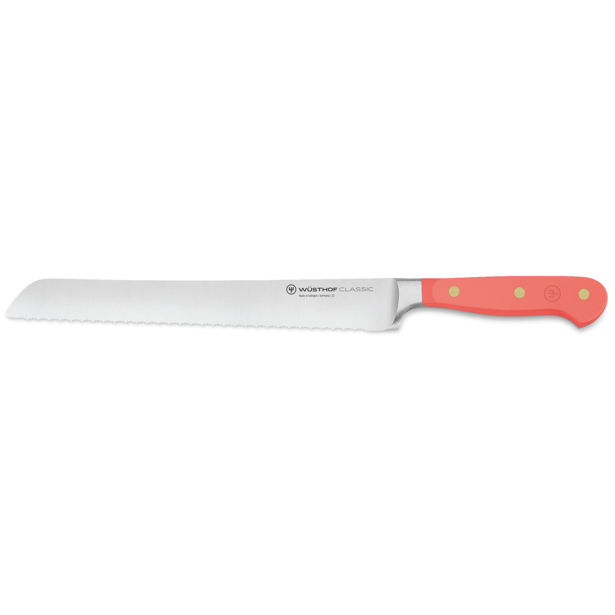 Wusthof Classic Colour Double Serrated Bread Knife 23 cm - Coral Peach