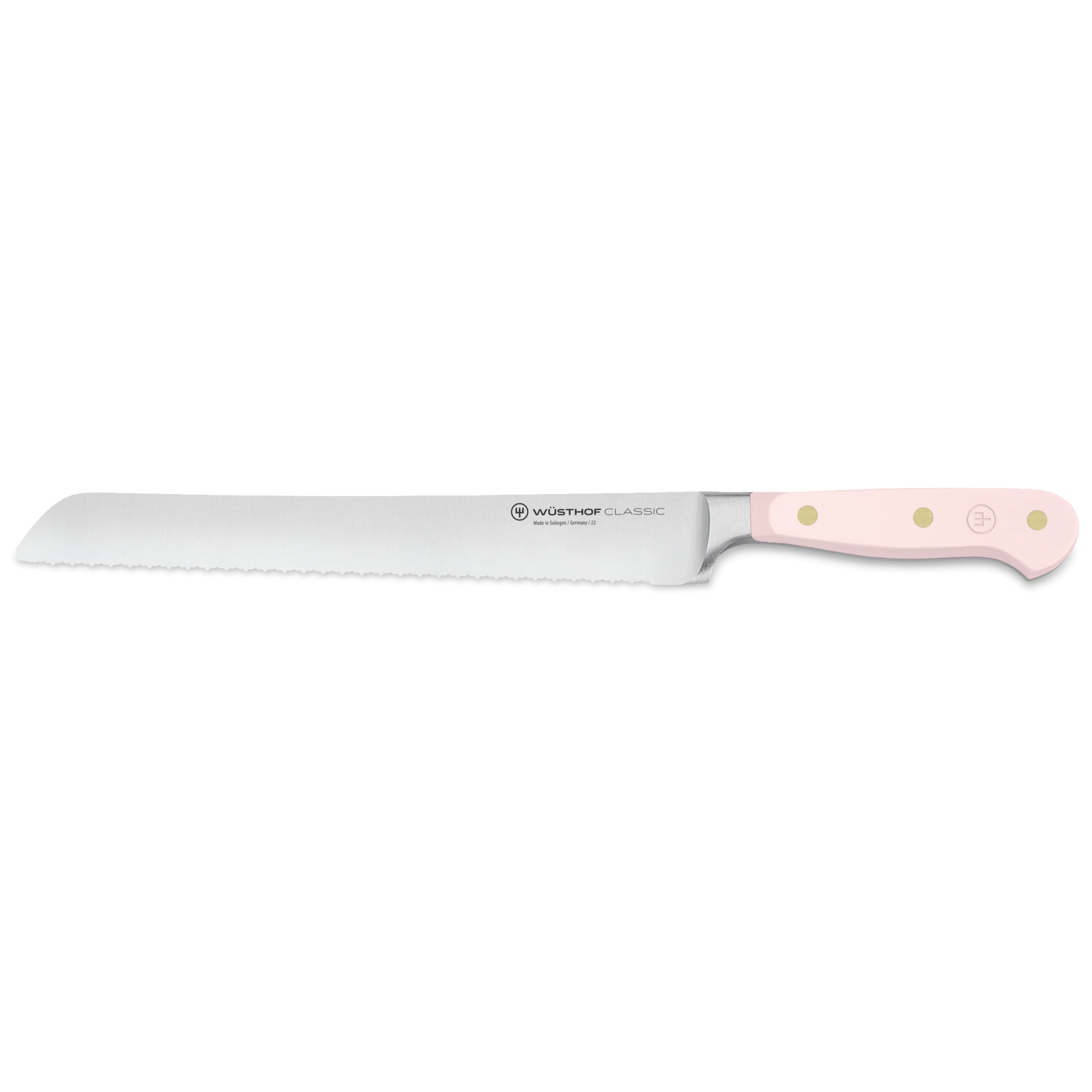Wusthof Classic Colour Double Serrated Bread Knife 23 cm - Pink Himalayan Salt