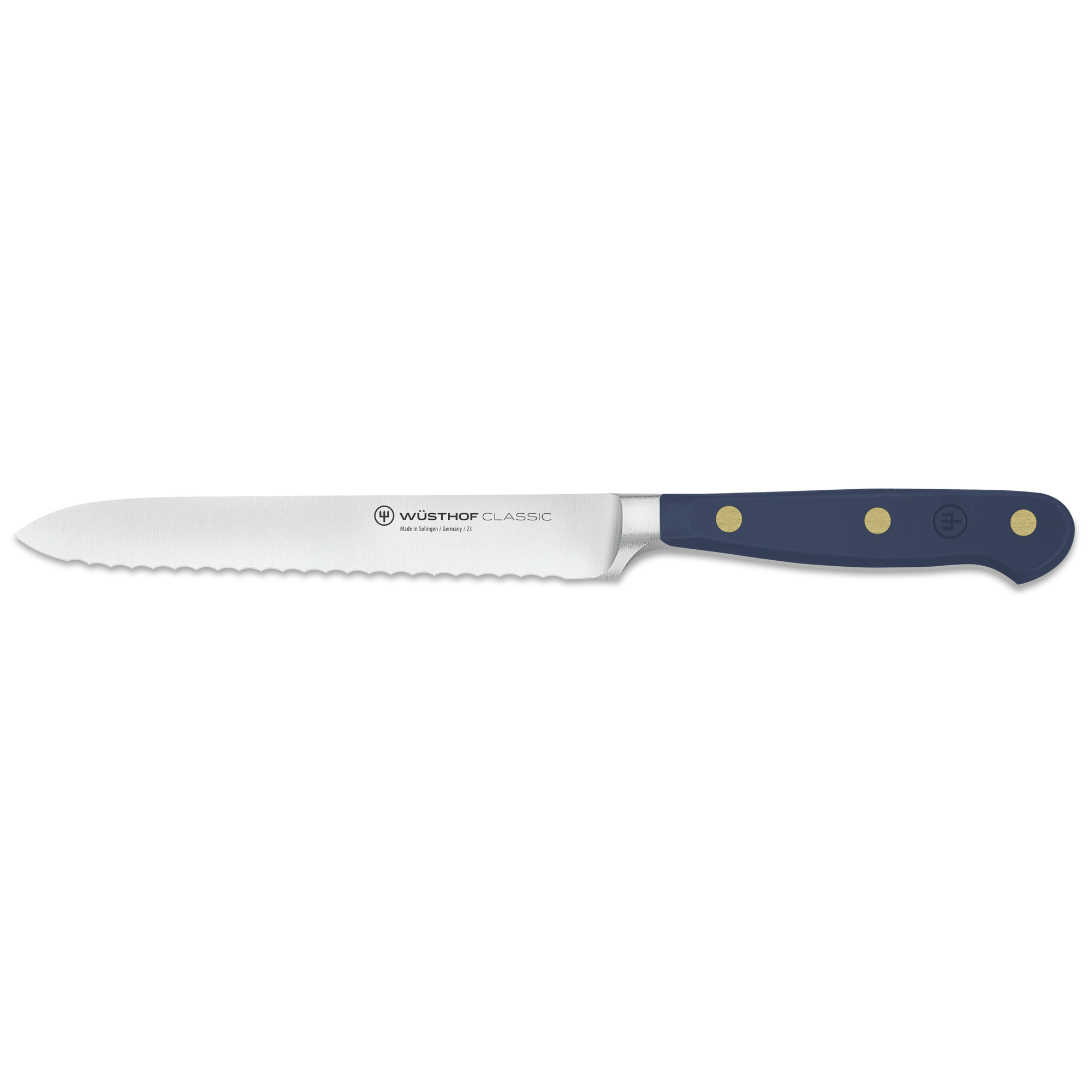 Wusthof Classic Colour Serrated Utility Knife 14 cm - Wild Blueberry