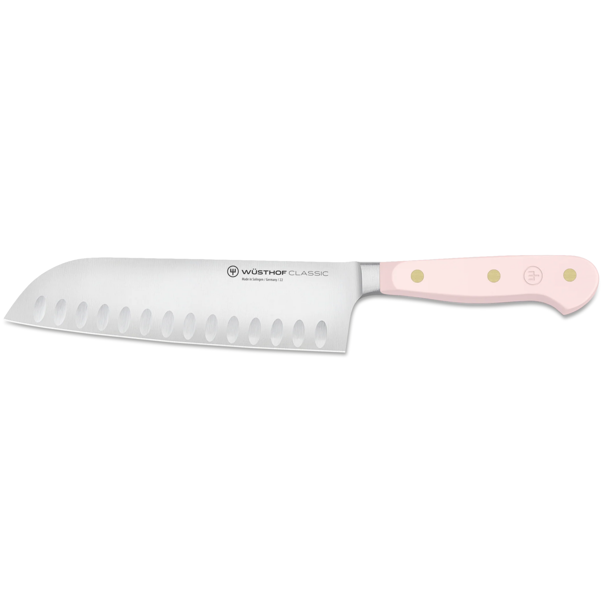 Wusthof Classic Colour Santoku with Hollow Edge 17 cm - Pink Himalayan Salt