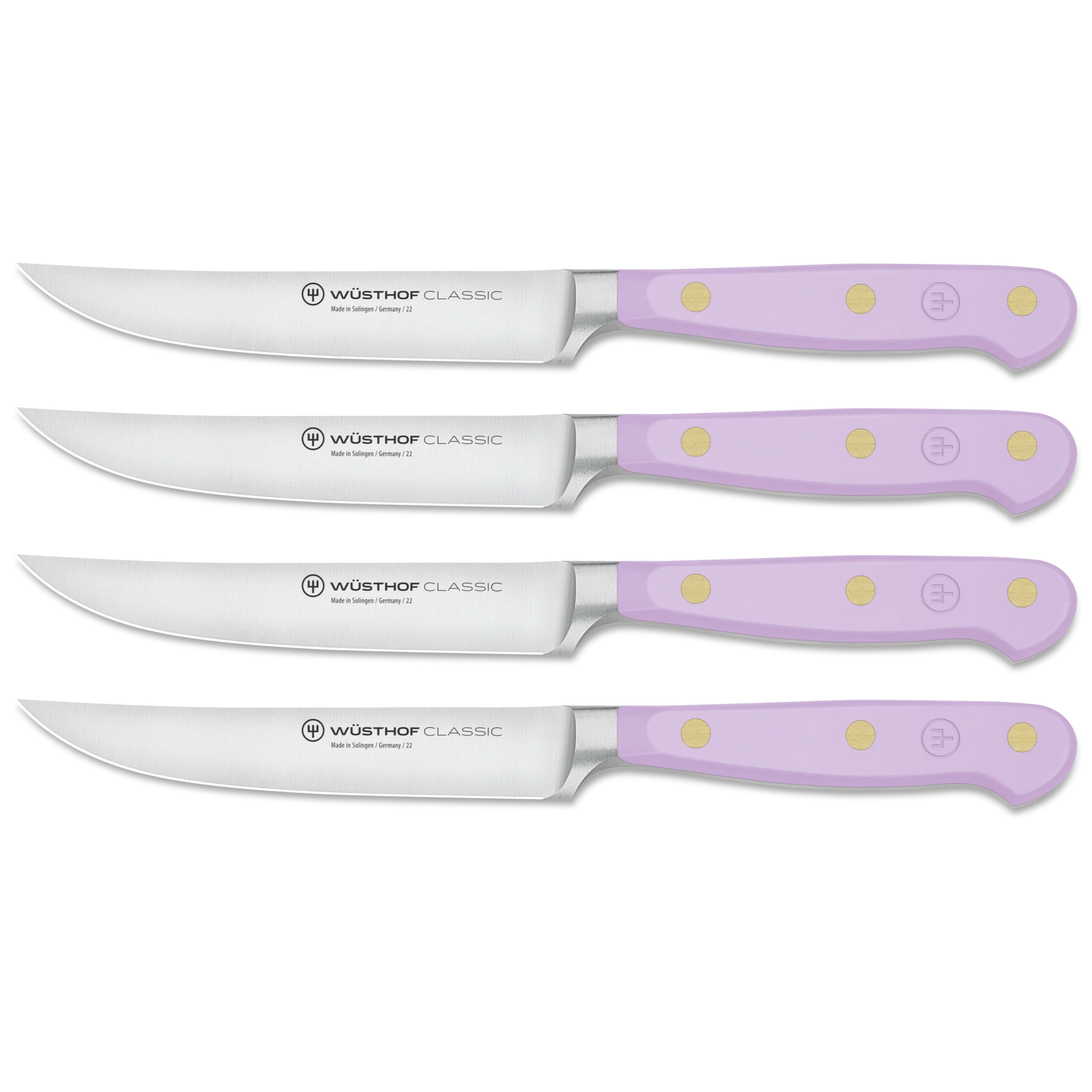 Wusthof Classic Colour 4 Piece Steak Knife Set - Purple Yam