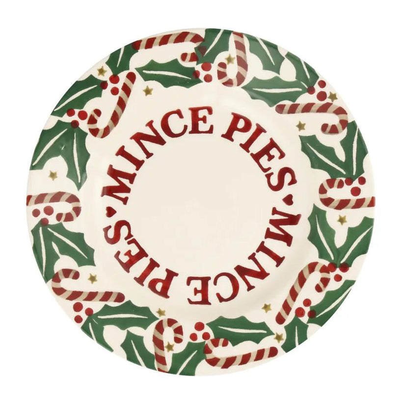 Emma Bridgewater Candy Canes Medium Dinner Plate 8.5 Inch