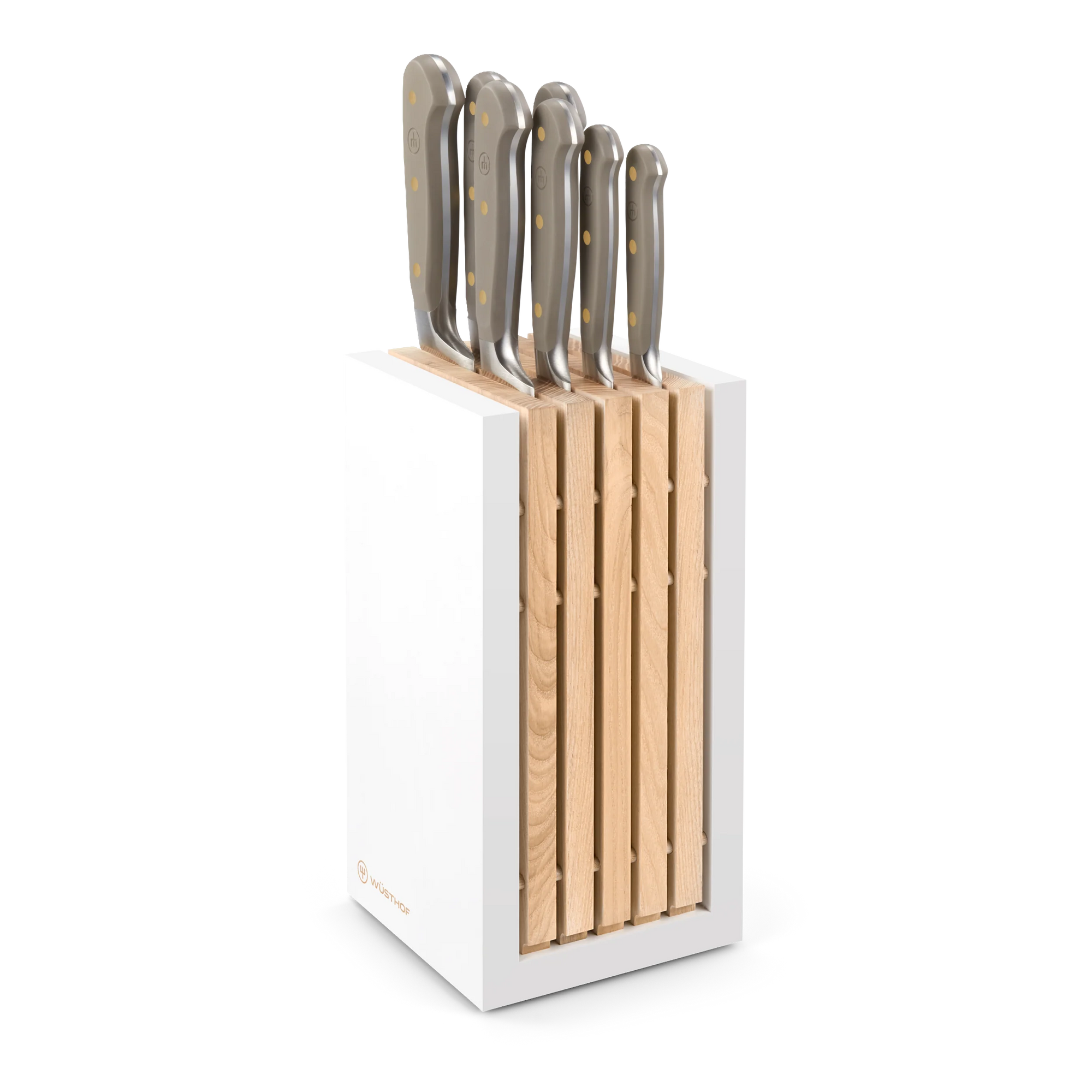 Wusthof Classic Colour 8 Piece Knife Block Set - Velvet Oyster