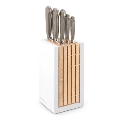 Wusthof Classic Colour 8 Piece Knife Block Set - Velvet Oyster