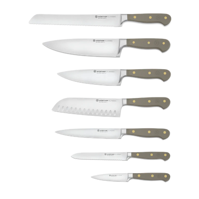Wusthof Classic Colour 8 Piece Knife Block Set - Velvet Oyster