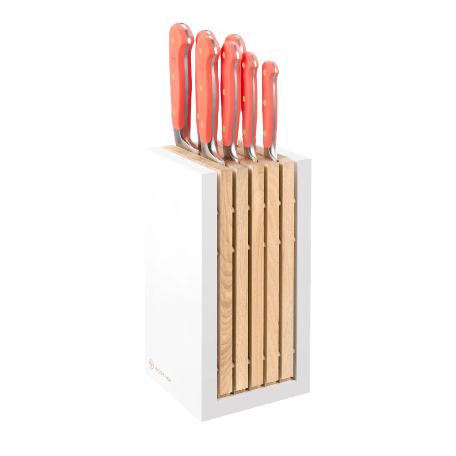 Wusthof Classic Colour 8 Piece Knife Block Set - Coral Peach