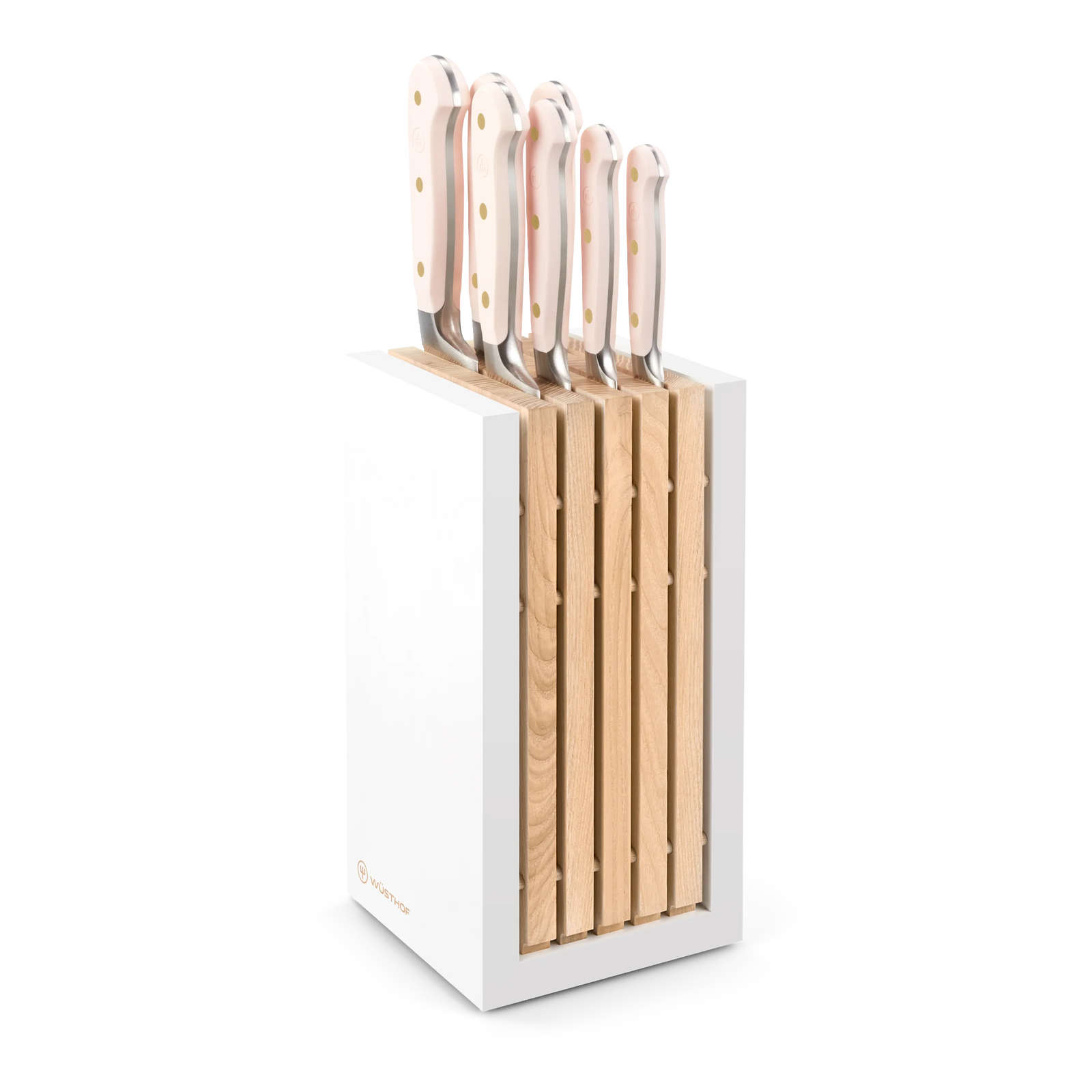 Wusthof Classic Colour 8 Piece Knife Block Set - Pink Himalayan Salt