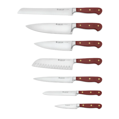 Wusthof Classic Colour 8 Piece Knife Block Set - Tasty Sumac