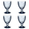 Villeroy and Boch Boston Coloured Water Goblet Blue Set of 4