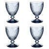 Villeroy and Boch Boston Coloured Water Goblet Blue Set of 4