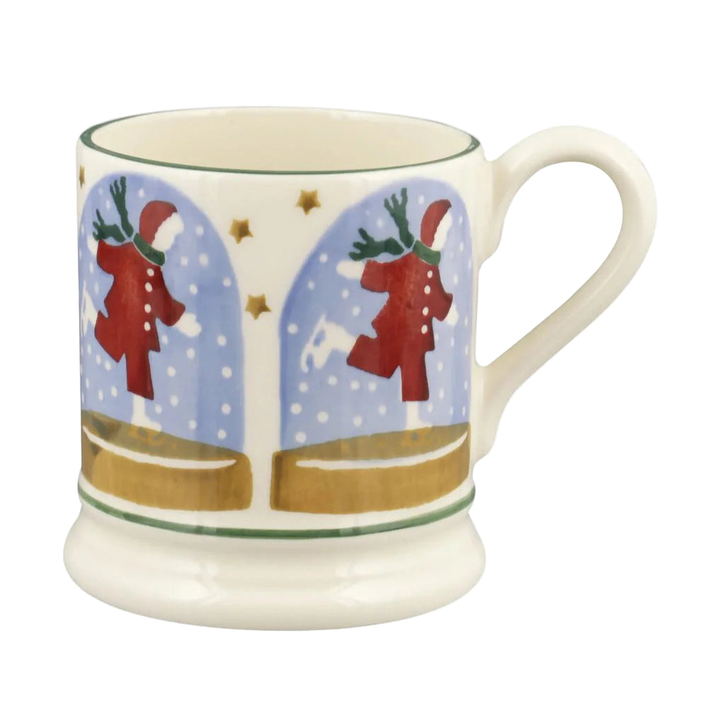 Emma Bridgewater Ice Skater Snow Globe 1/2 Pint Mug