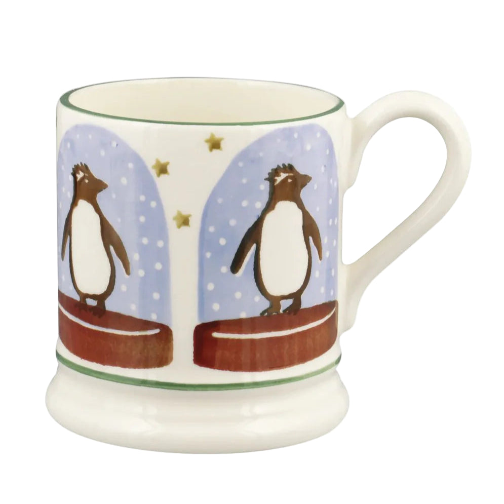 Emma Bridgewater Penguin Snow Globe 1/2 Pint Mug