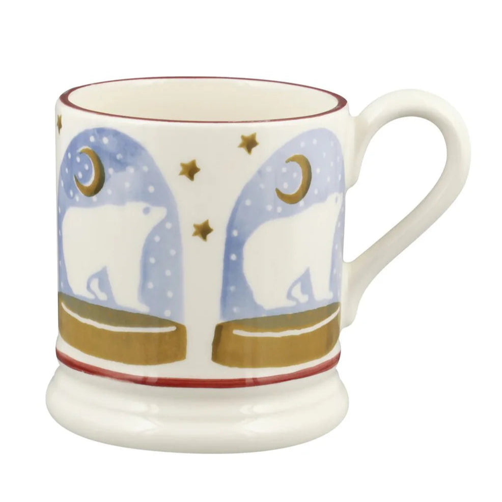 Emma Bridgewater Polar Bear Snow Globe 1/2 Pint Mug