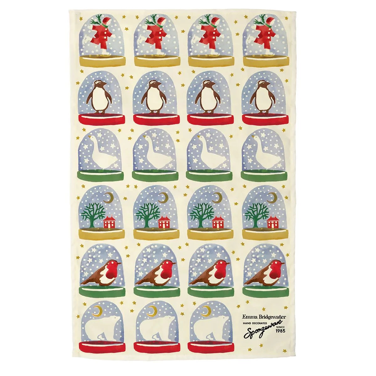 Emma Bridgewater Snow Globe Tea Towel