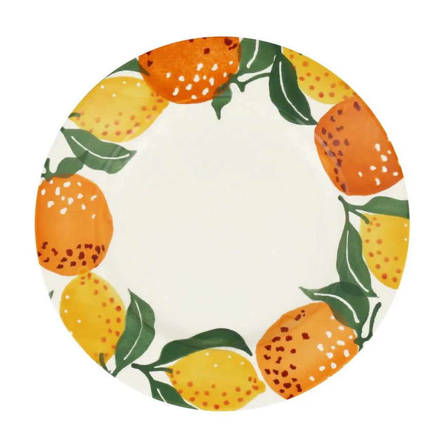 Emma Bridgewater Oranges & Lemons Medium Dinner Plate 8.5 Inch