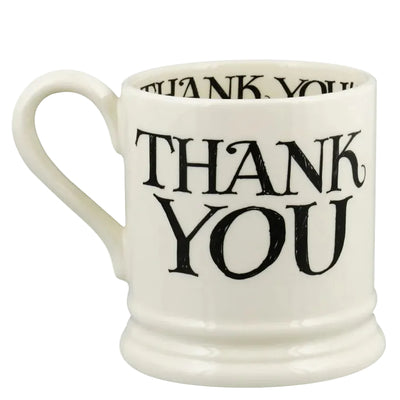 Emma Bridgewater Black Toast Thank You 1/2 Pint Mug