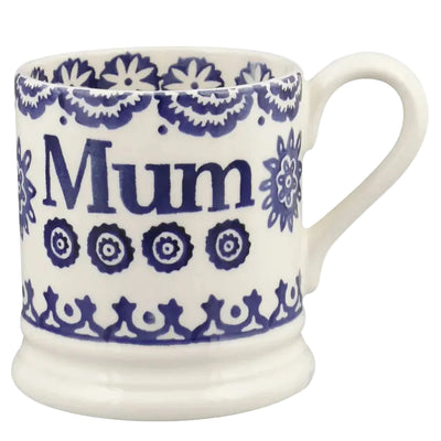 Emma Bridgewater Blue Hen & Border Mum 1/2 Pint Mug