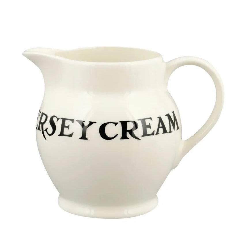 Emma Bridgewater Black Toast Jersey Cream 1/2 Pint Jug