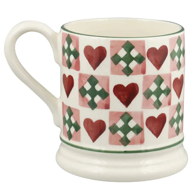 Emma Bridgewater Pink Quilts 1/2 Pint Mug