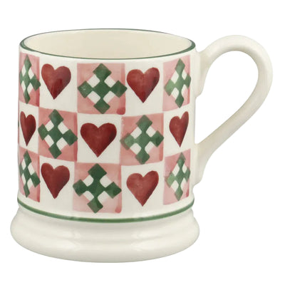 Emma Bridgewater Pink Quilts 1/2 Pint Mug