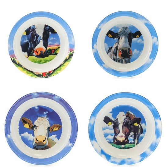 Tipperary Crystal Eoin O'Connor Cows - Pasta Bowl Set of 4