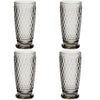 Villeroy and Boch Boston Coloured Highball/Beer Tumbler Smoke Set of 4