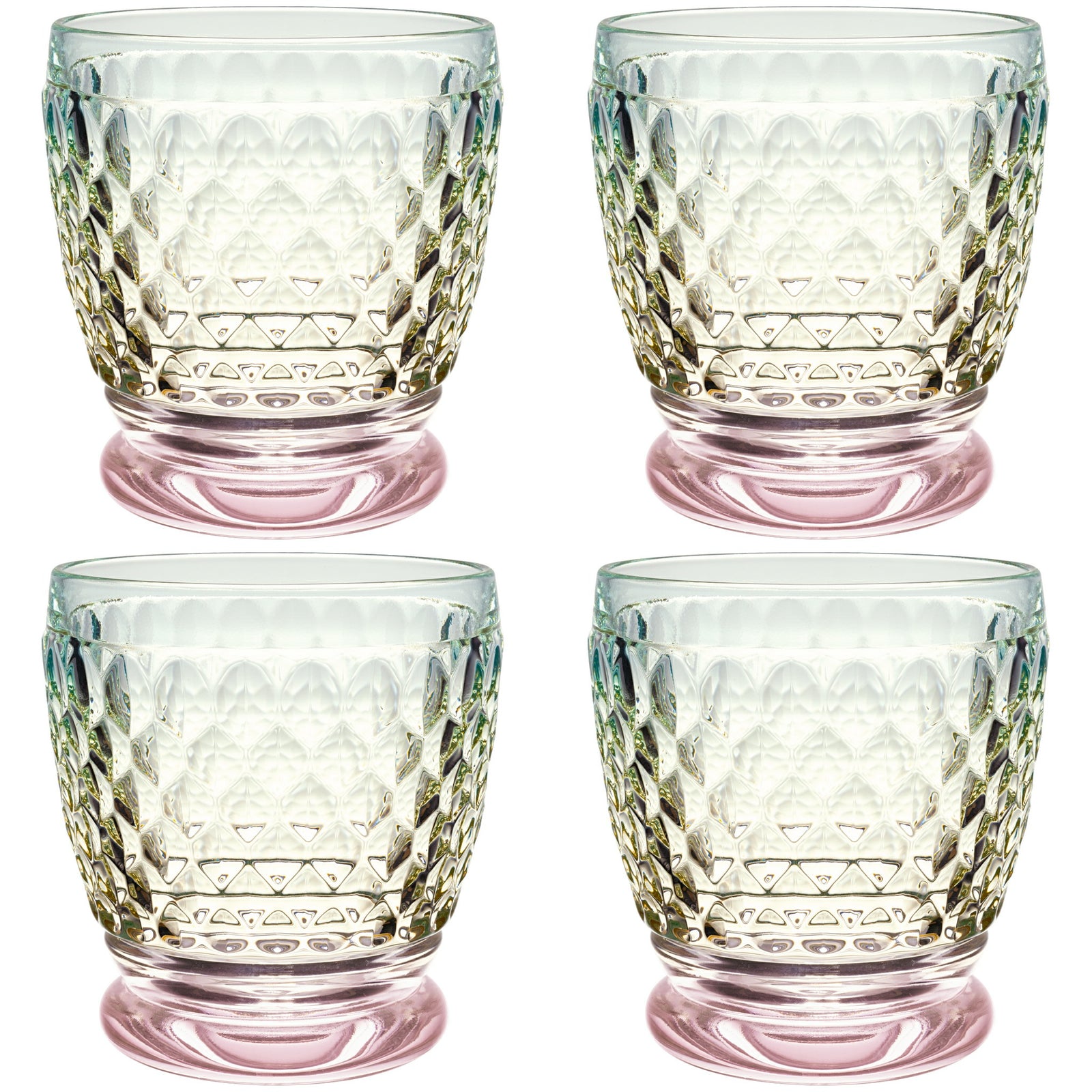 Villeroy and Boch Boston Pearl Water Glass Tumbler Set of 4