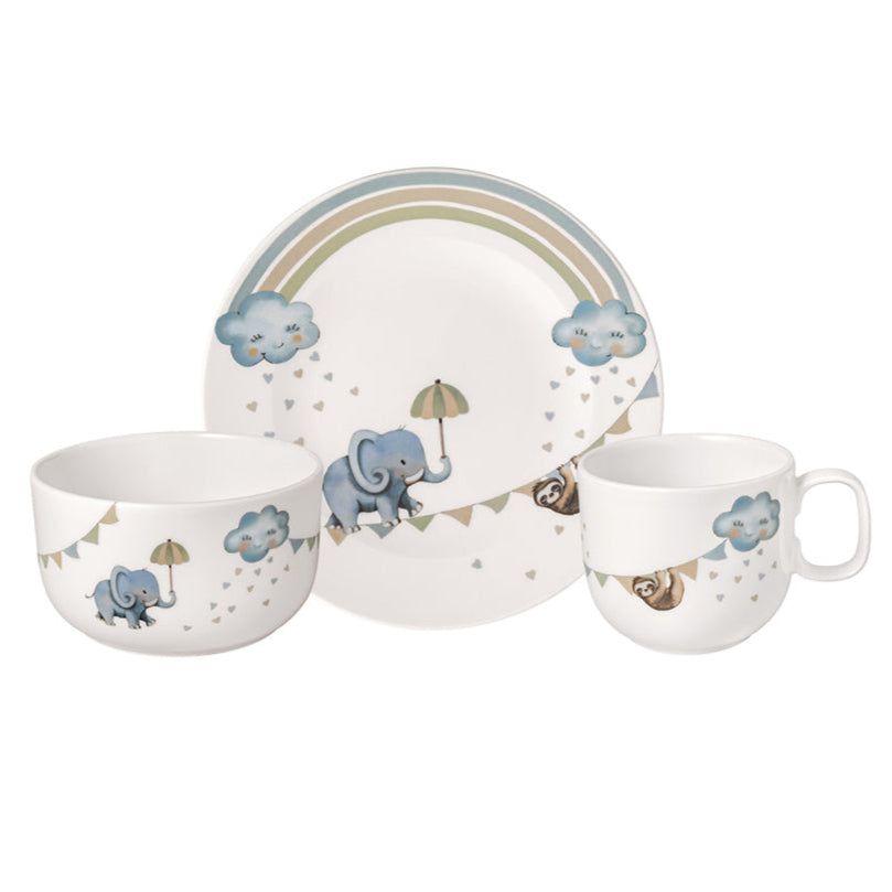 Villeroy and Boch Walk Like an Elephant 3 piece Childrens Tableware Set