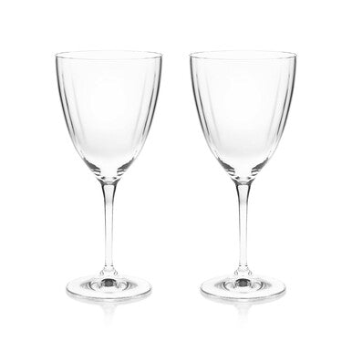 Tipperary Crystal Ripple Wine Glasses Set of 2