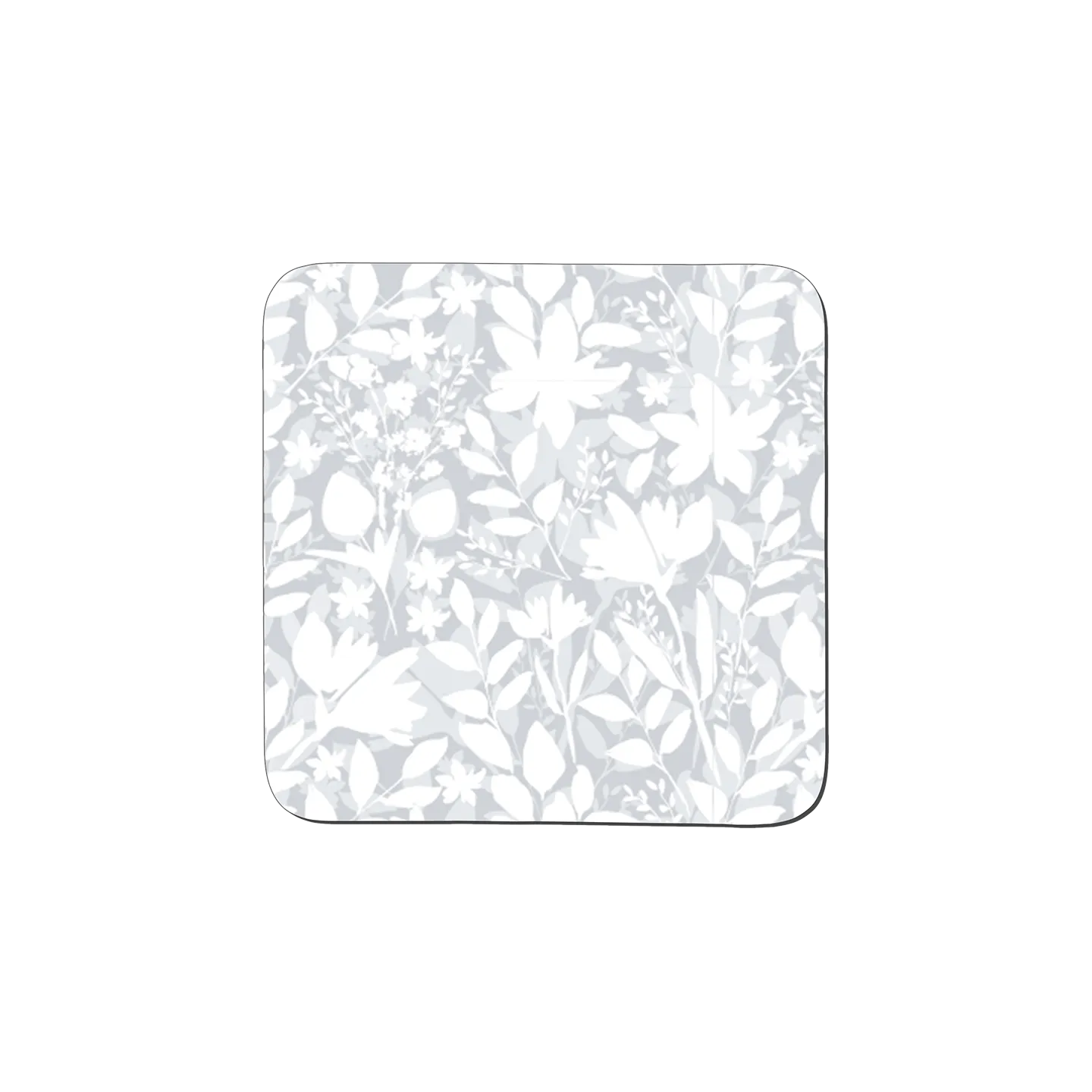 Denby Grey Floral Coasters Set of 6