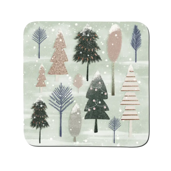 Denby Christmas Forest Set of 6 Coasters