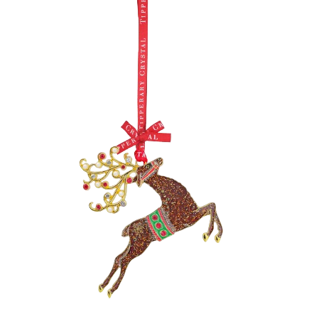 Tipperary Crystal Sparkle Reindeer Decoration