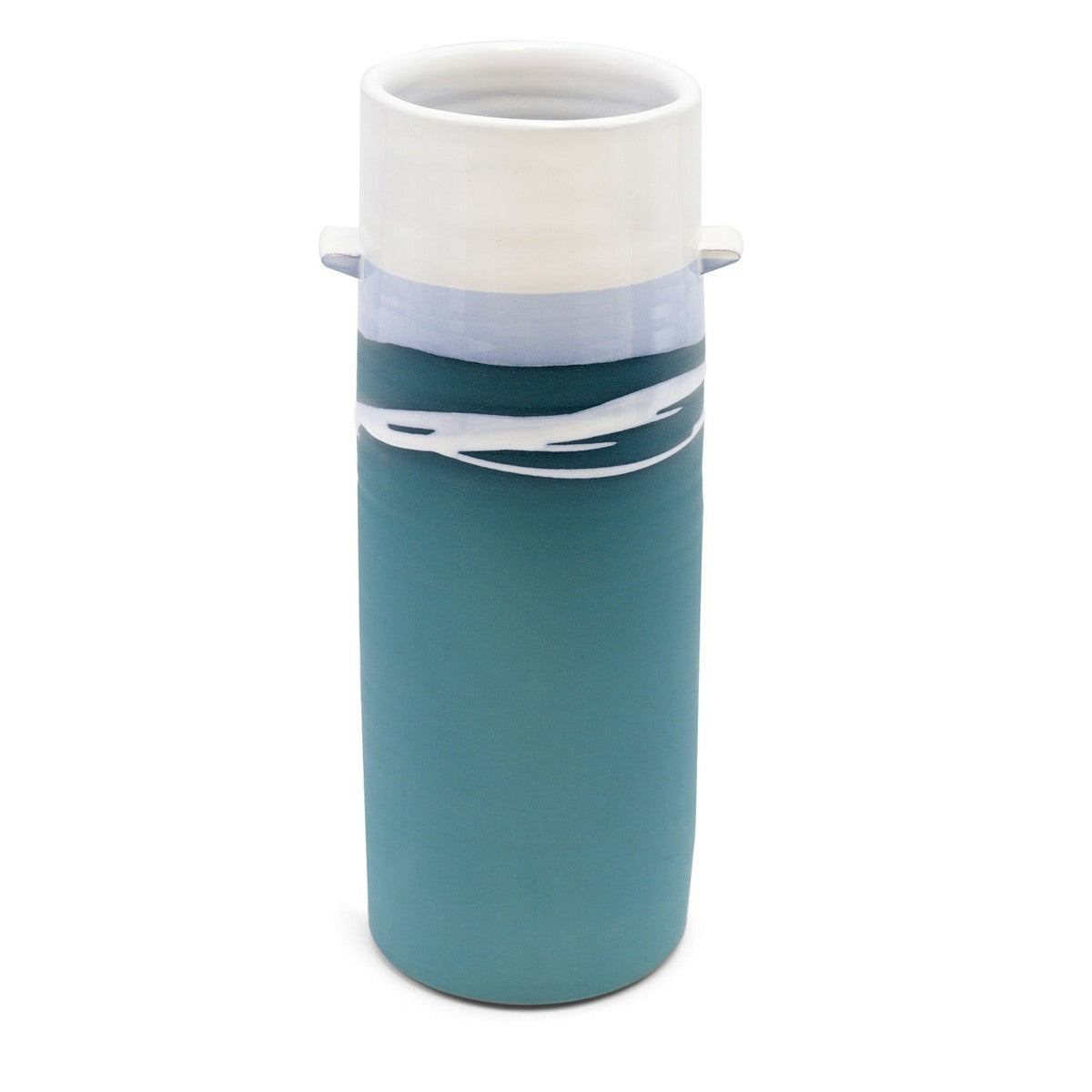 Tipperary Paul Maloney Teal Large Cylinder Vase