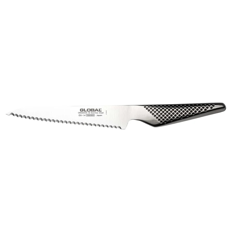 Global GS-14 Scalloped 15cm Utility Knife