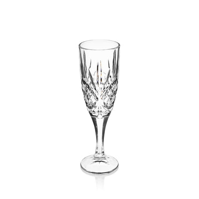 Tipperary Crystal Belvedere Set of 6 Flute Champagne