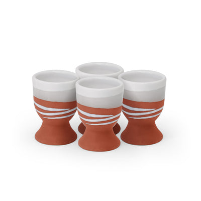 Tipperary Paul Maloney Terracotta Egg Cups Set of 4