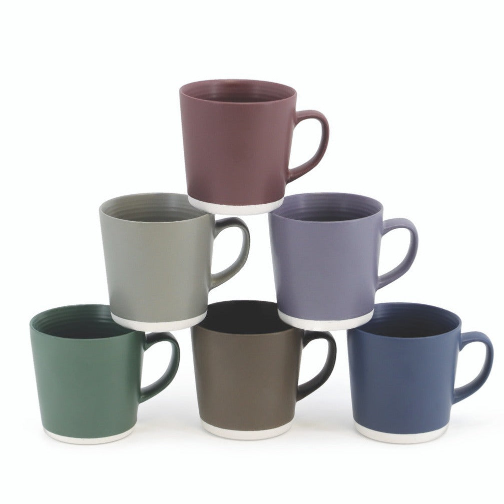 Tipperary Crystal - Pottery Mug Set of 6