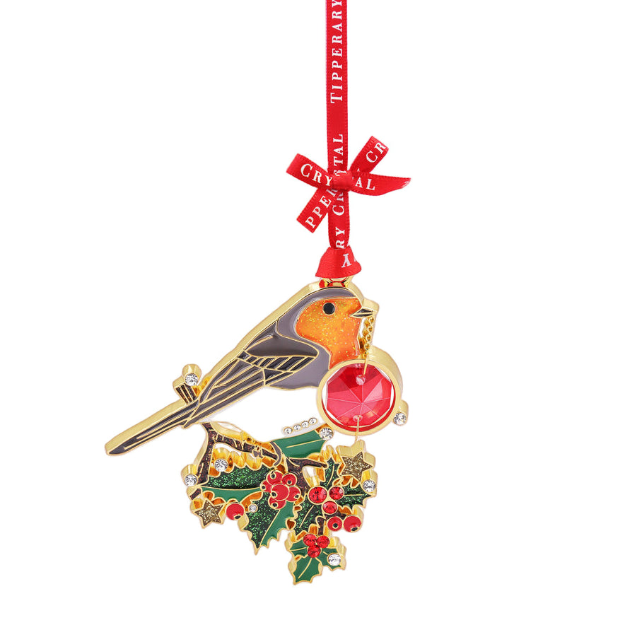 Tipperary Crystal Gem Robin Decoration