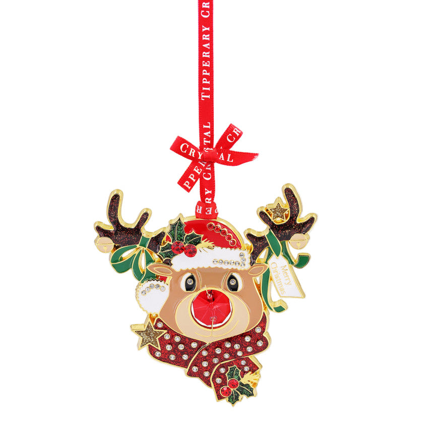 Tipperary Crystal Gem Reindeer Decoration