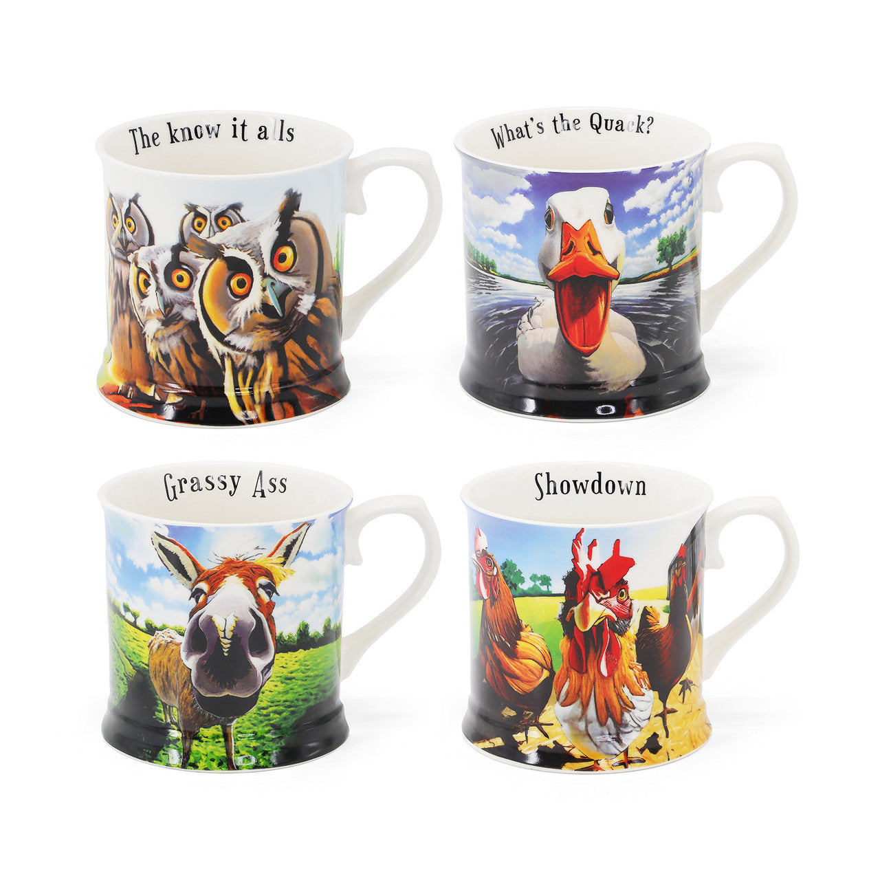 Tipperary Crystal Eoin O'Connor Beyond the Herd - Tankard Set 4