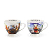 Tipperary Crystal Eoin O'Connor Beyond the Herd - Cappuccino Cup Pair