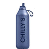 Chillys Series 2 Flip Whale - Blue Water Bottle 1000ml (1 Litre)
