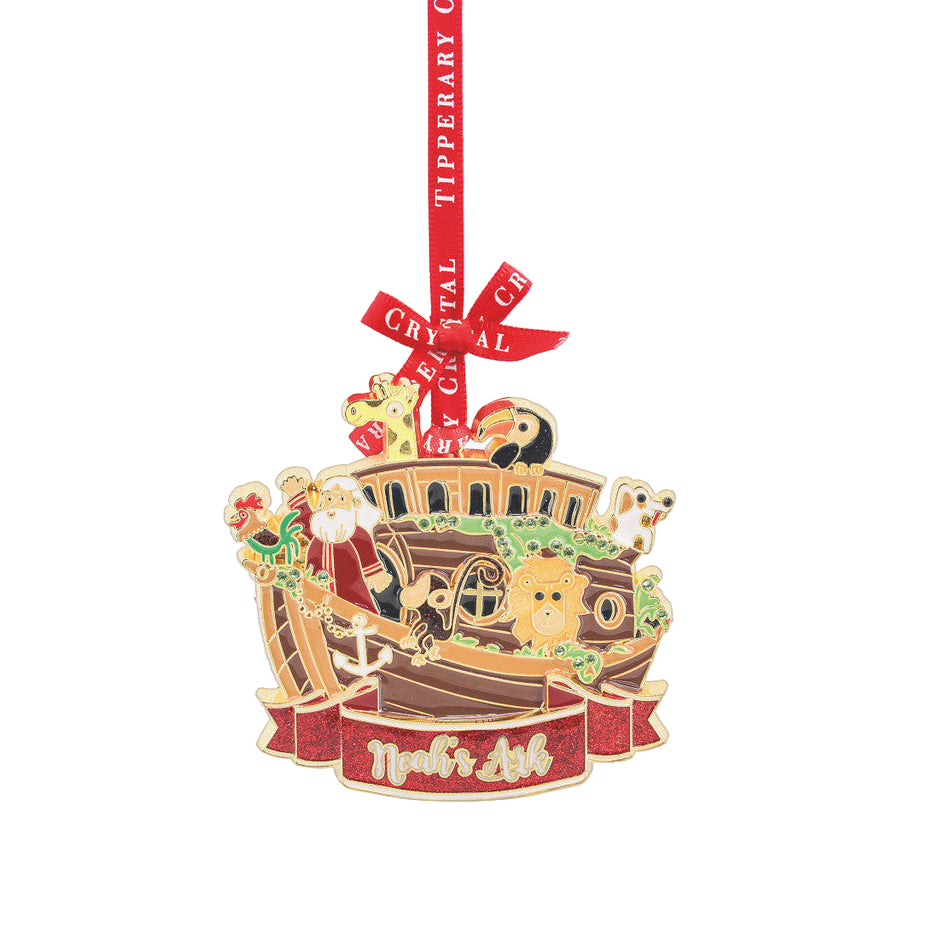 Tipperary Crystal Sparkle Noah's Ark Decoration