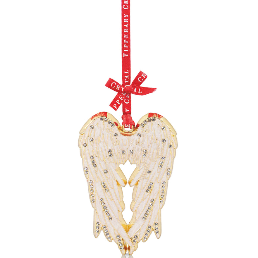 Tipperary Crystal Sparkle Angel Wings Decoration