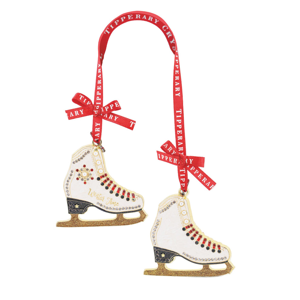 Tipperary Crystal Sparkle Ice Skates Decoration