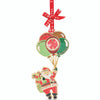Tipperary Crystal Gem Santa with Balloons Decoration