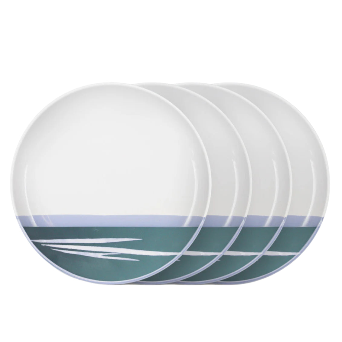 Tipperary Paul Maloney Teal Dinner Plates Set of 4