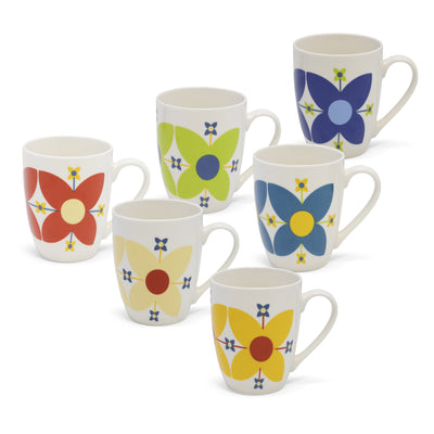 Tipperary Crystal - Star Flowers Set of 6 Mugs