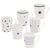 Tipperary Crystal - Hampton Star Set of 6 Mugs